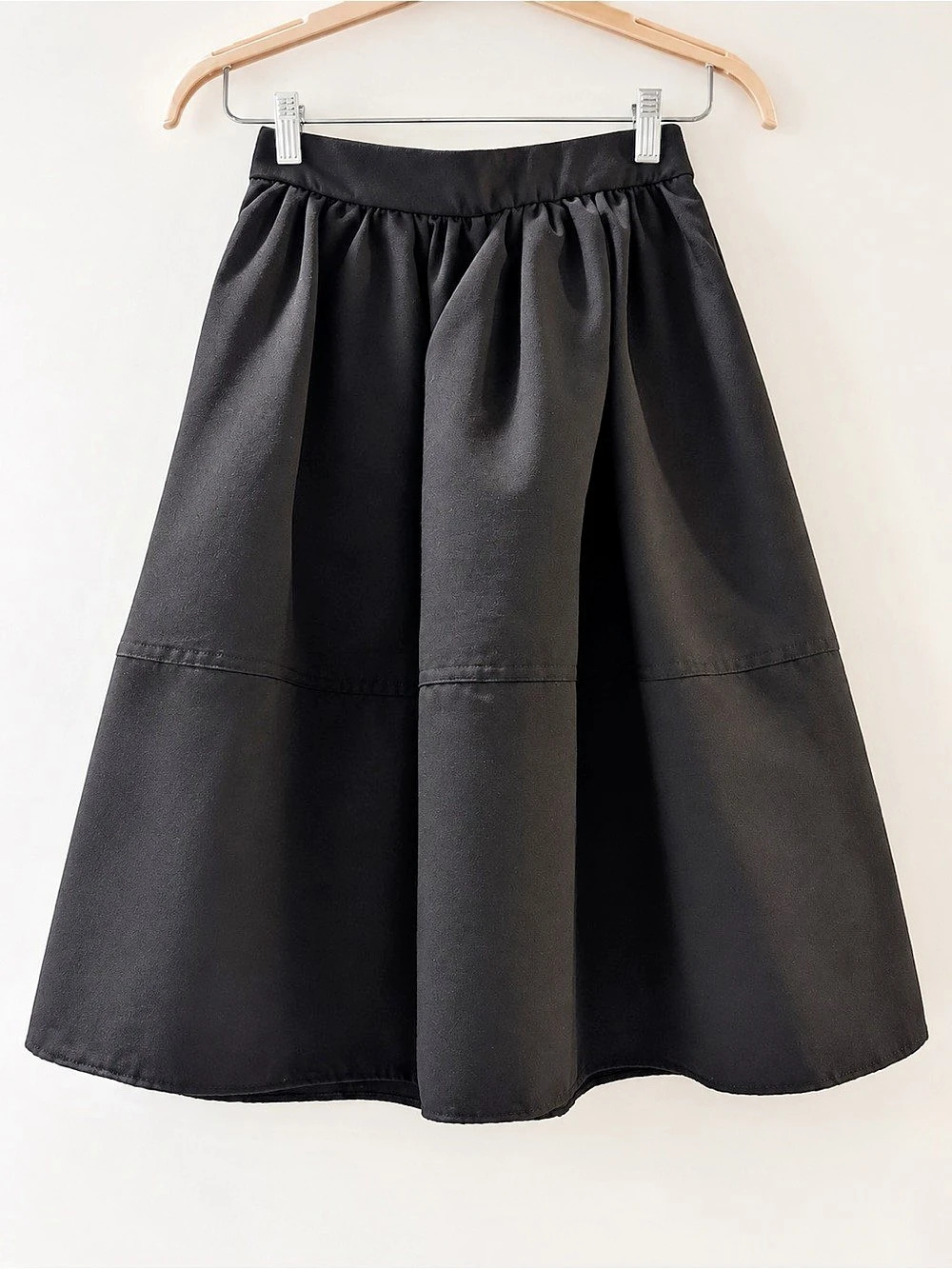 Express Black A-Line Full Midi Skirt Size XS